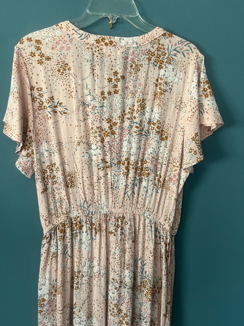 Market & Spruce Blush Pink Floral Button-Front Maxi Dress - Picture 5 of 9